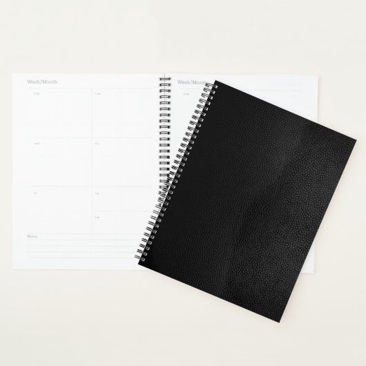 Zwart leder planner (Display)