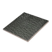 Zwart ledereffect tegeltje (Zijkant)