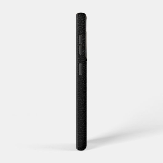 Zwart lederen luxemonogram samsung galaxy hoesje (Rechterkant)