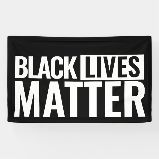 Zwart leven maakt gewaagde herkenning mogelijk spandoek (Horizontaal)