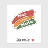 Zwart leven Materie Sticker (Vel)