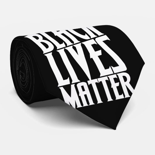 Zwart leven stropdas (Opgerold)