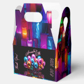 Zwart Licht Neon Ballons Verjaardag Bedankdoosjes (Geopend)