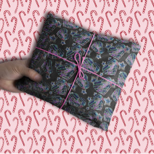 Zwart Licht Neon Glow Xmas Harten en Sterren Tissuepapier