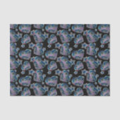 Zwart Licht Neon Glow Xmas Harten en Sterren Tissuepapier (Voorkant)