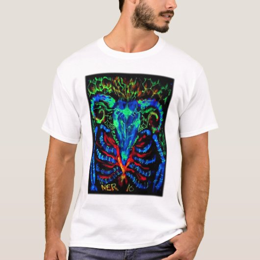 Zwart licht schilderen 2 t-shirt (Voorkant)