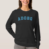 Zwart & Lichtblauw ADOBO Sweatshirt (Voorkant)