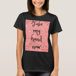 Zwart liefde tekst vrouwen t-shirt