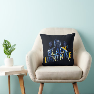 Zwart Lightning Heroes Graphic Kussen