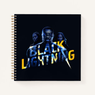 Zwart Lightning Heroes Graphic Notitieboek