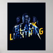 Zwart Lightning Heroes Graphic Poster (Voorkant)