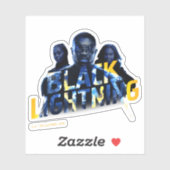 Zwart Lightning Heroes Graphic Sticker (Vel)