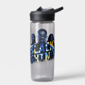 Zwart Lightning Heroes Graphic Waterfles (Links)