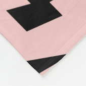 Zwart Lightning Roze Achtergrond Y2K Patroon Fleece Deken (Hoek)