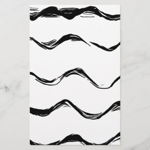 Zwart lijnenpatroon briefpapier