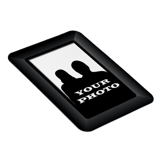 Zwart Lijst - uw Premium-fotomagneetSjabloon Magneet (Rechterzijde)