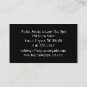   zwart Lijst Visitekaartje (Achterkant)