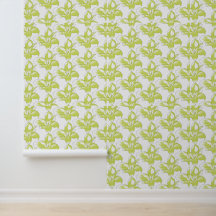 Zwart Lime Kordate Bloempatroon