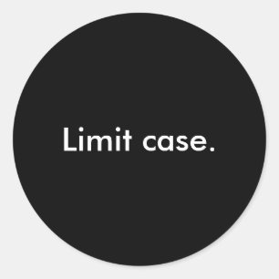 Zwart 'Limit hoesje.' Stickers