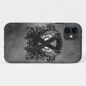 Zwart lint met vleugels Case-Mate iPhone case (Achterkant (horizontaal))
