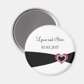 Zwart lint opslaan Datum Magneet (Voorkant / Achterkant)