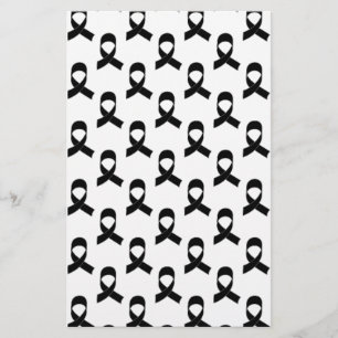 Zwart lint patroon briefpapier