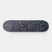 Zwart lintbewustmakingsaccentdecor skateboard (Horizontaal)