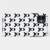 Zwart lintpatroon Case-Mate iPhone case (Achterkant (horizontaal))
