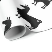 Zwart llamppakpapier cadeaupapier (Rol Hoek)