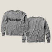 Zwart Logo Kids T-shirt met lange mouwen (Voorkant /achterkant)