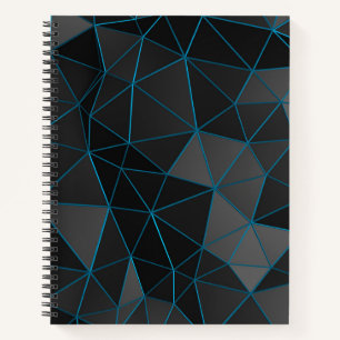 Zwart Low-Poly Bullet Journal / Lined Notitieboek