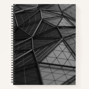Zwart Low-Poly Bullet Journal / Lined Notitieboek