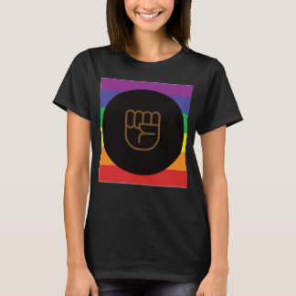 Zwart LQBTQIA+ Liefde Wint Regenboog Liefde Wint R T-shirt