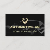 Zwart luxueus autobedrijf Visitekaartje (Voorkant)