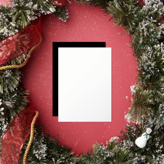 Zwart  maak je eigen folie feestdagenkaart (Insitu)