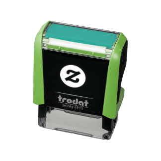 Zwart  maak je eigen  zelfinktende stempel