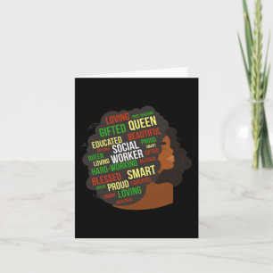 Zwart maatschappelijk werker Afrikaanse sociaal we Kaart