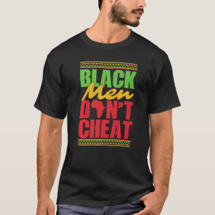 Zwart Man Cheat African American Black Histo niet T-shirt