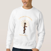 Zwart Man, D.D. Unisex White Sweatshirt (Voorkant)