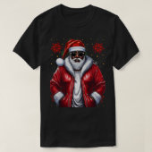 Zwart Man Melanine Kerstman Sinterklaas Lelijke Xm T-shirt (Design voorkant)