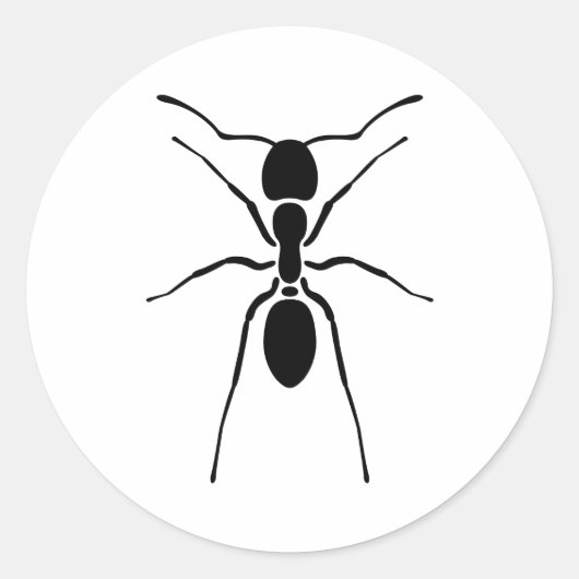 Zwart Mant Print Aangepast Ronde Sticker (Voorkant)