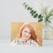 Zwart Manuscript | Afstuderen dankt u Briefkaart (Staand voorkant)