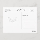 Zwart Manuscript | Afstuderen dankt u Briefkaart (Achterkant)