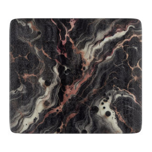 Zwart Marmer Goud Accenten Moderne Elegante Keuken Snijplank