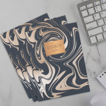 Zwart marmer koper geometrische trendy chique scho