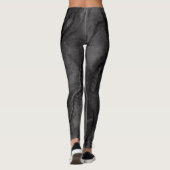 Zwart Marmer Pebble Leggings (Achterkant)