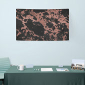 Zwart marmer roos goudglitter textuur afbeelding spandoek (Beurs)