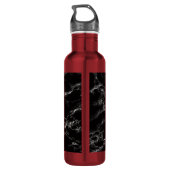 Zwart marmeren steen waterfles (Achterkant)