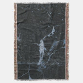 Zwart marmerpatroon deken (Voorkant Verticaal)