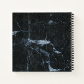 Zwart marmerpatroon notitieboek (Achterkant)